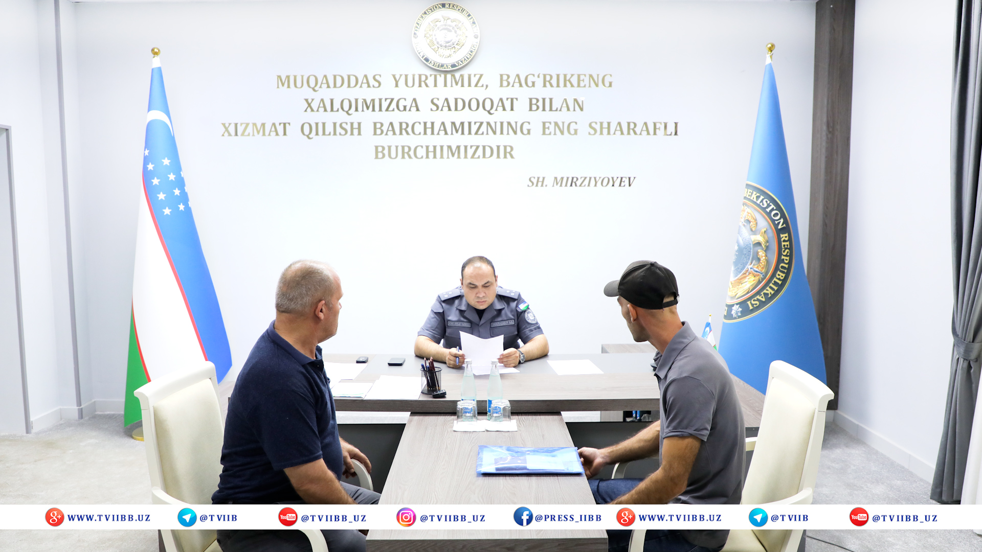 Состоялся очередной личный прием начальника ГУВД Ташкентской области по изучению обращений…